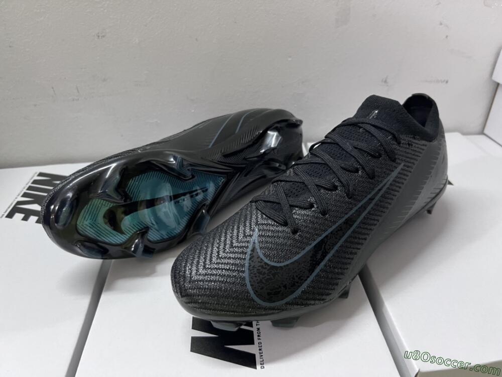 Nike Air Zoom Mercurial Vapor 16 Elite FG Firm Ground Soccer Cleats - Black/Blue/Jade