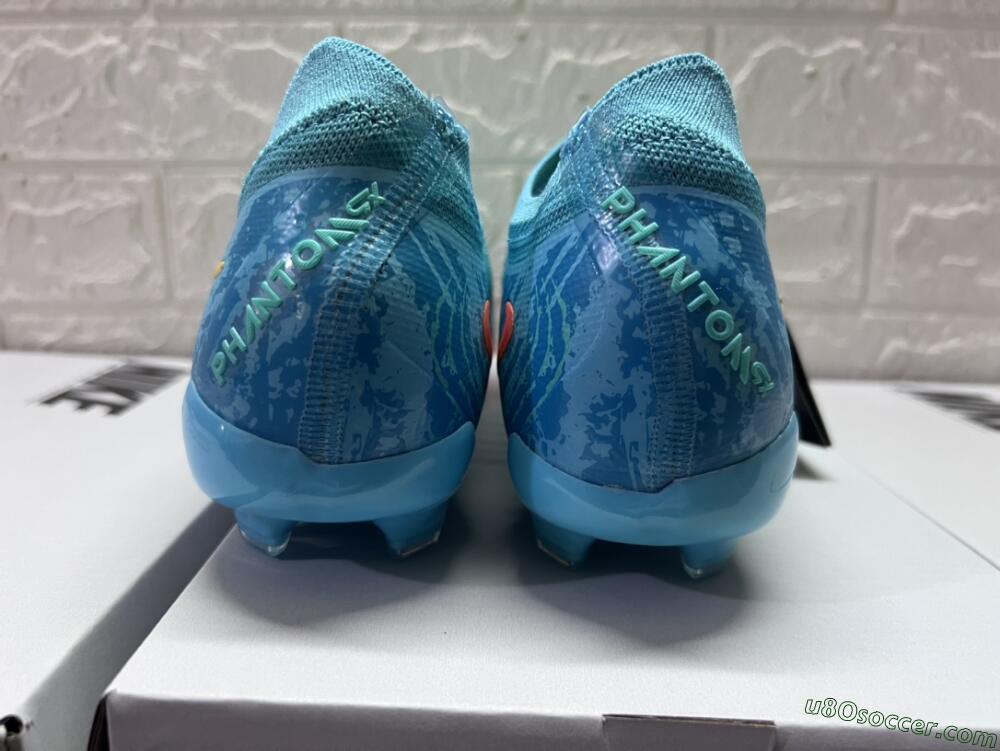 Nike Phantom Luna 2 Elite Vortex LV8 FG Firm Ground Soccer Cleats - Green/Orange/Black