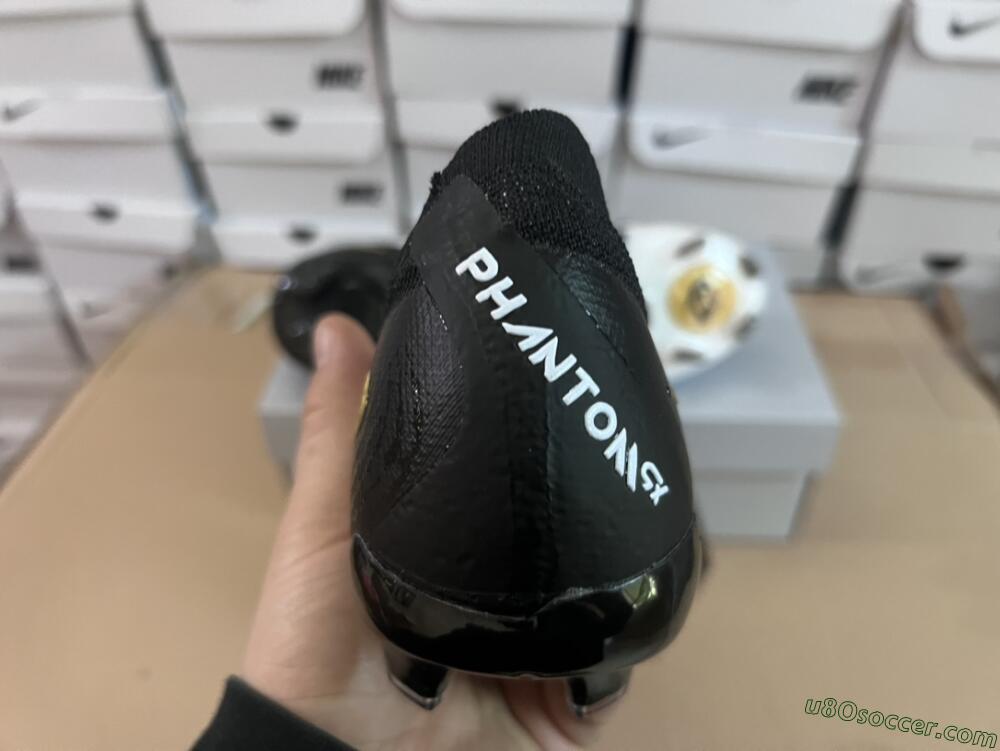 Nike Phantom Luna Elite Low FG Firm Ground Soccer Cleats - White/Black/Gold