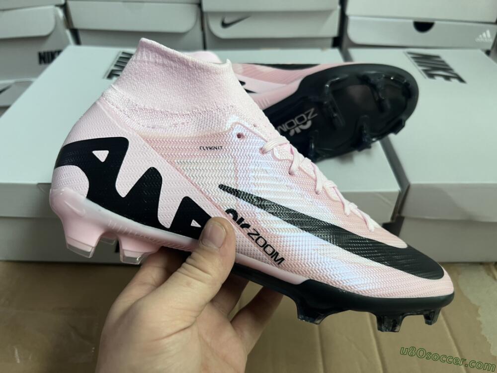 Nike Air Zoom Mercurial Superfly 9 Elite FG Firm Ground Soccer Cleats - Pink/Black