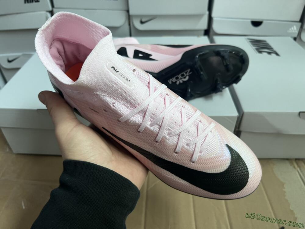 Nike Air Zoom Mercurial Superfly 9 Elite FG Firm Ground Soccer Cleats - Pink/Black