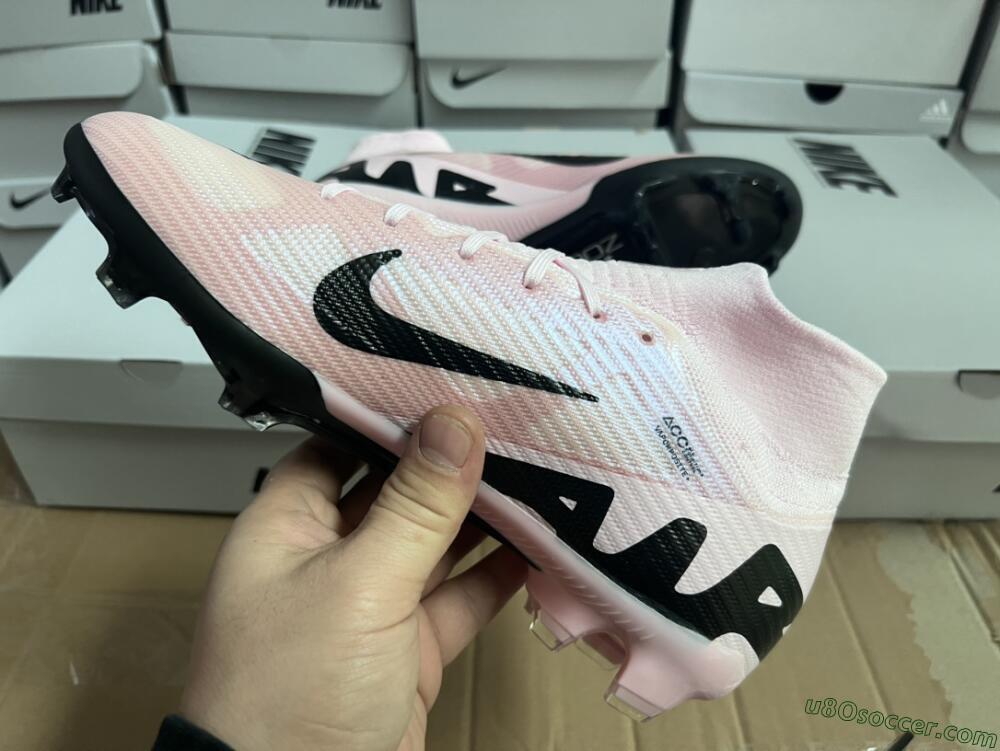 Nike Air Zoom Mercurial Superfly 9 Elite FG Firm Ground Soccer Cleats - Pink/Black