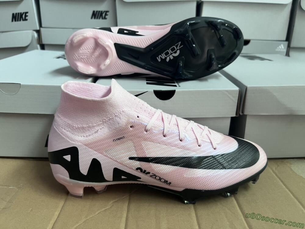 Nike Air Zoom Mercurial Superfly 9 Elite FG Firm Ground Soccer Cleats - Pink/Black