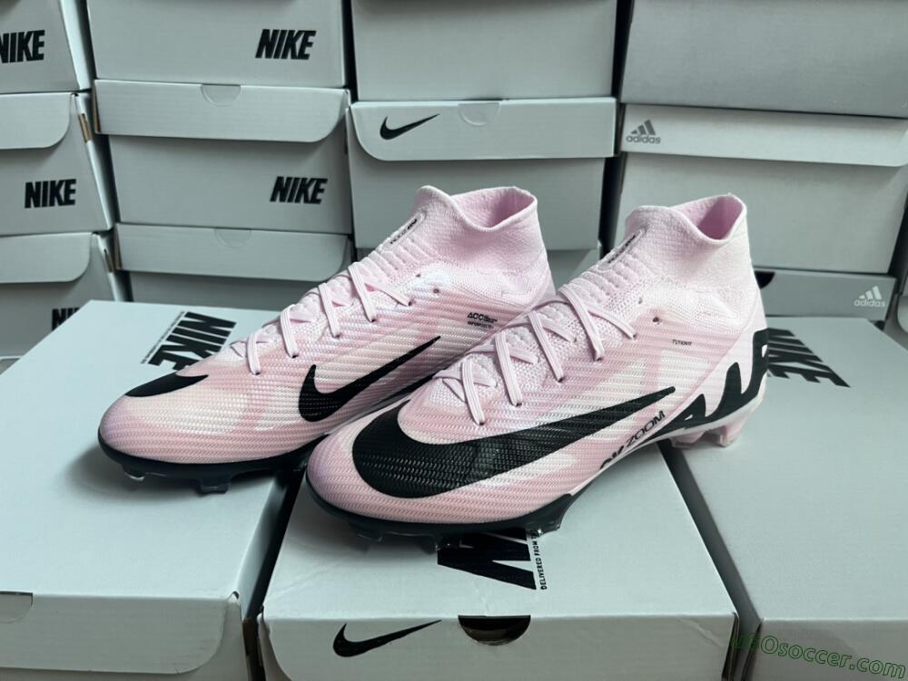 Nike Air Zoom Mercurial Superfly 9 Elite FG Firm Ground Soccer Cleats - Pink/Black