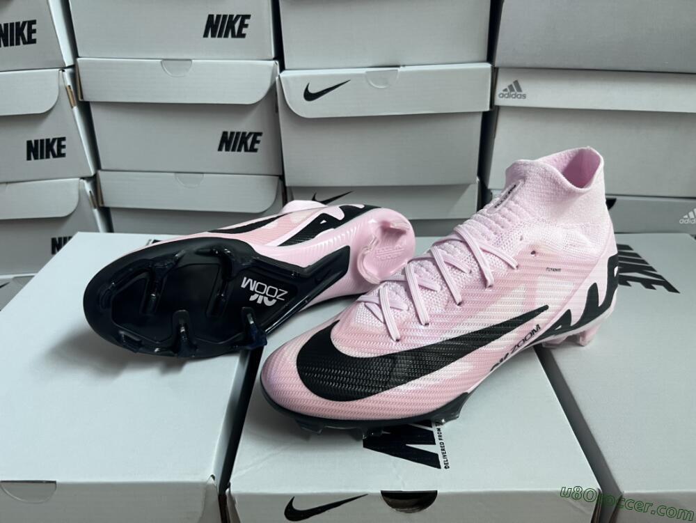 Nike Air Zoom Mercurial Superfly 9 Elite FG Firm Ground Soccer Cleats - Pink/Black