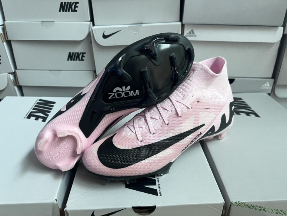 Nike Air Zoom Mercurial Superfly 9 Elite FG Firm Ground Soccer Cleats - Pink/Black