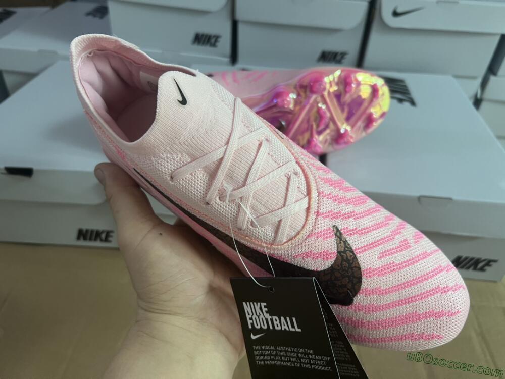 Nike Phantom GX Elite FG Firm Ground Soccer Cleats - Pink/Black/Gold