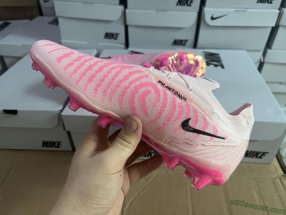 Nike Phantom GX Elite FG Firm Ground Soccer Cleats - Pink/Black/Gold
