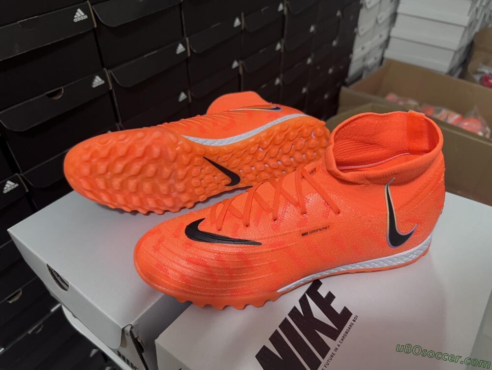 Nike Phantom Luna Elite NU TF Artificial Turf Soccer Shoes - Orange/Purple/Black