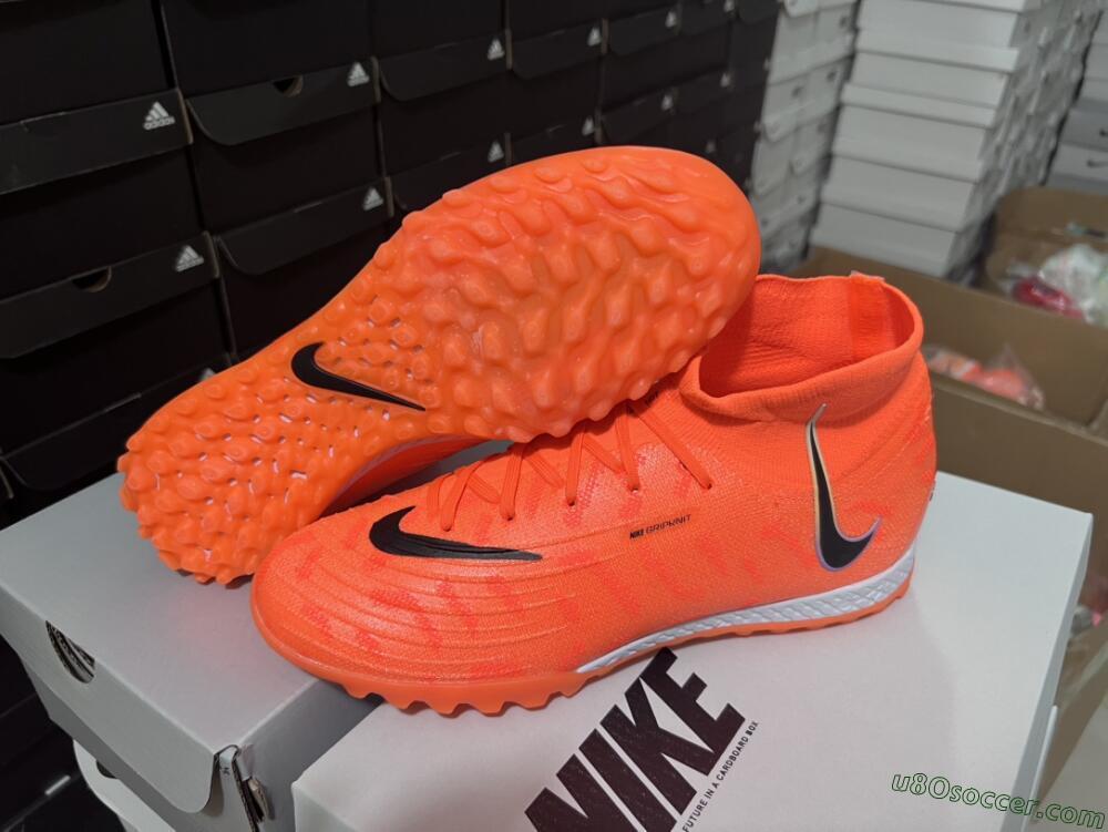 Nike Phantom Luna Elite NU TF Artificial Turf Soccer Shoes - Orange/Purple/Black