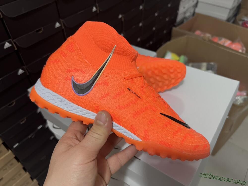 Nike Phantom Luna Elite NU TF Artificial Turf Soccer Shoes - Orange/Purple/Black