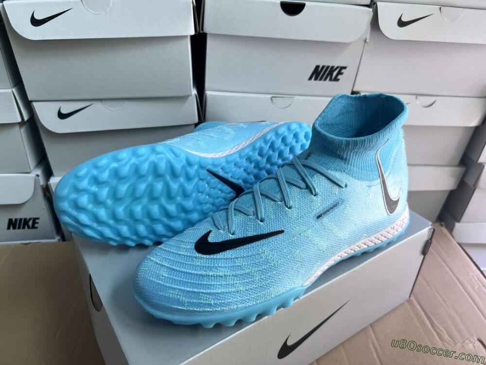 Nike Phantom Luna Elite NU TF Artificial Turf Soccer Shoes - Blue/Black/White