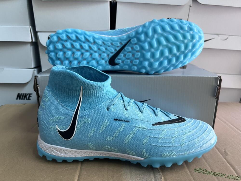 Nike Phantom Luna Elite NU TF Artificial Turf Soccer Shoes - Blue/Black/White