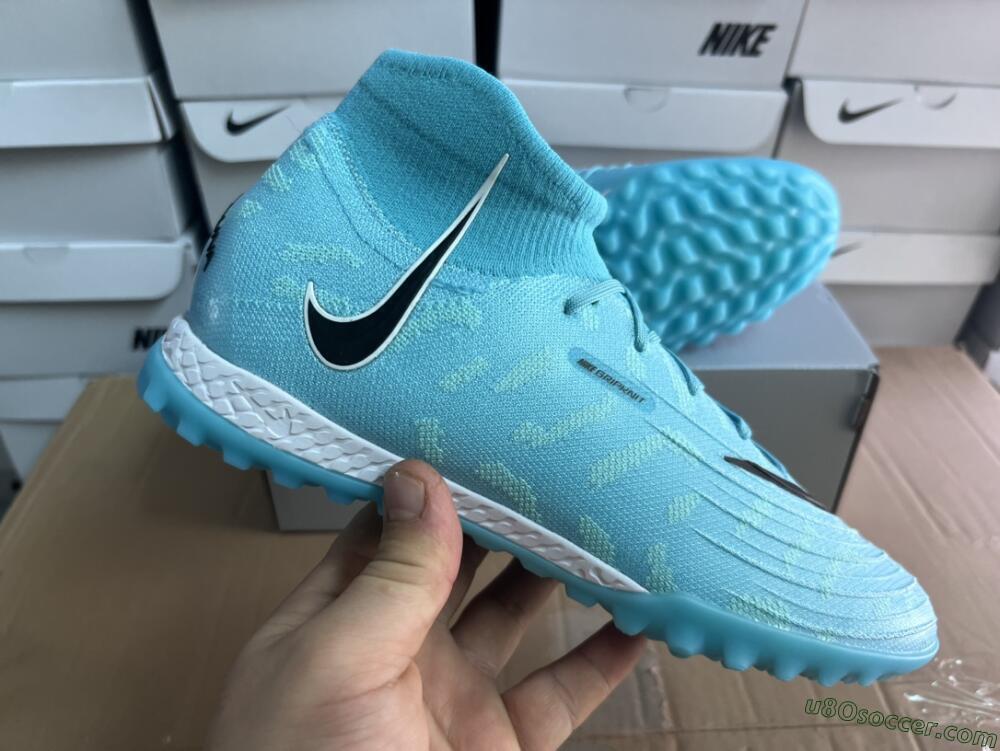 Nike Phantom Luna Elite NU TF Artificial Turf Soccer Shoes - Blue/Black/White