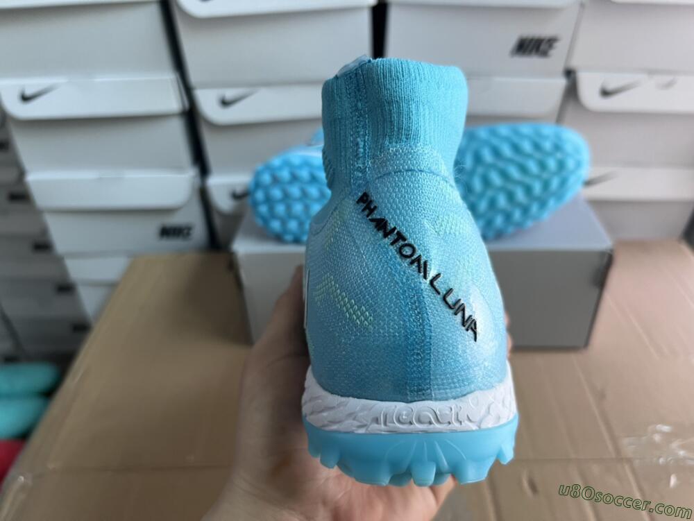 Nike Phantom Luna Elite NU TF Artificial Turf Soccer Shoes - Blue/Black/White