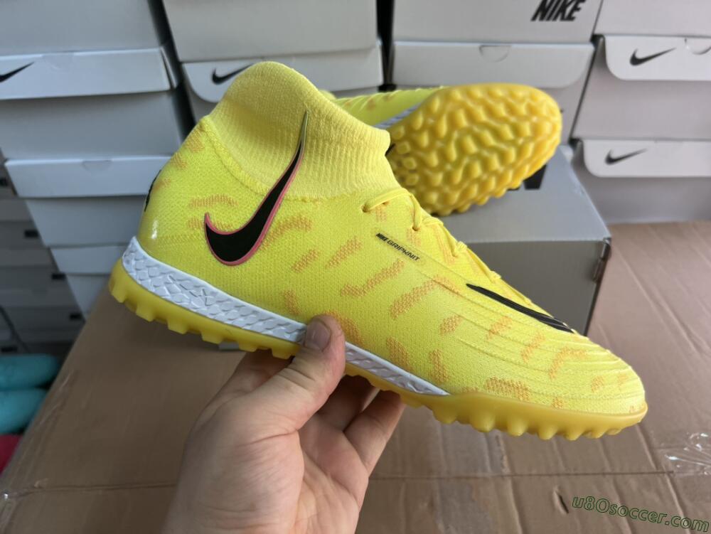 Nike Phantom Luna Elite NU TF Artificial Turf Soccer Shoes - Yellow/Red/Black