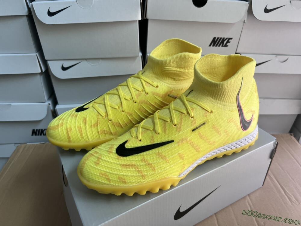 Nike Phantom Luna Elite NU TF Artificial Turf Soccer Shoes - Yellow/Red/Black