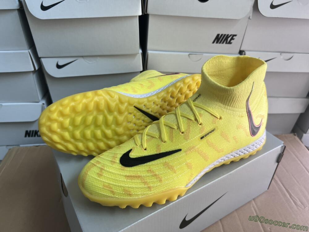 Nike Phantom Luna Elite NU TF Artificial Turf Soccer Shoes - Yellow/Red/Black