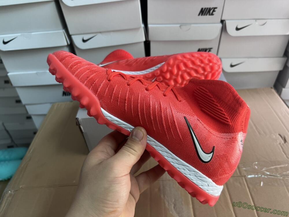 Nike Phantom GX DF Elite TF Artificial Turf Soccer Shoes - Red/Silver/Black