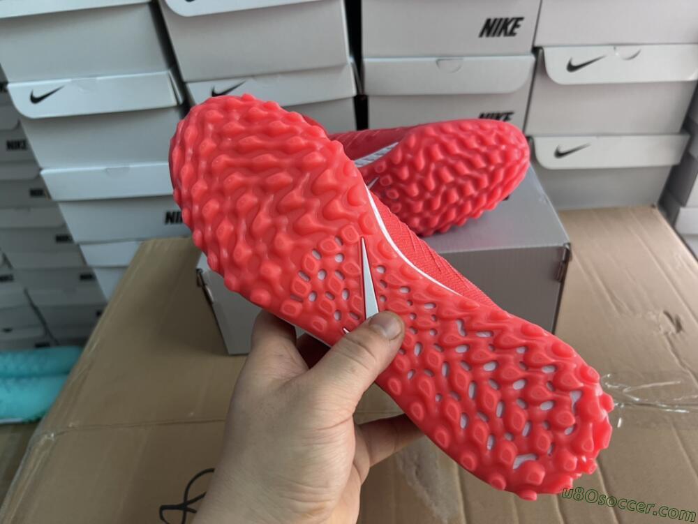 Nike Phantom GX DF Elite TF Artificial Turf Soccer Shoes - Red/Silver/Black