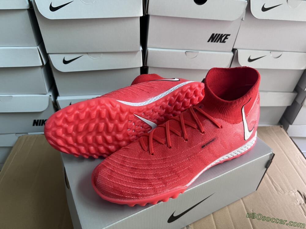 Nike Phantom GX DF Elite TF Artificial Turf Soccer Shoes - Red/Silver/Black