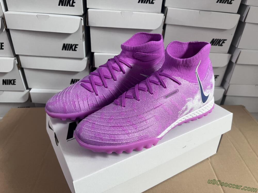 Nike Phantom Luna Elite NU TF Artificial Turf Soccer Shoes - Purple/White/Black