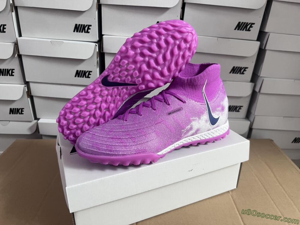 Nike Phantom Luna Elite NU TF Artificial Turf Soccer Shoes - Purple/White/Black