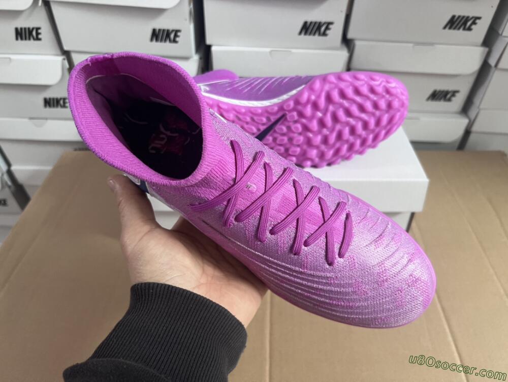 Nike Phantom Luna Elite NU TF Artificial Turf Soccer Shoes - Purple/White/Black