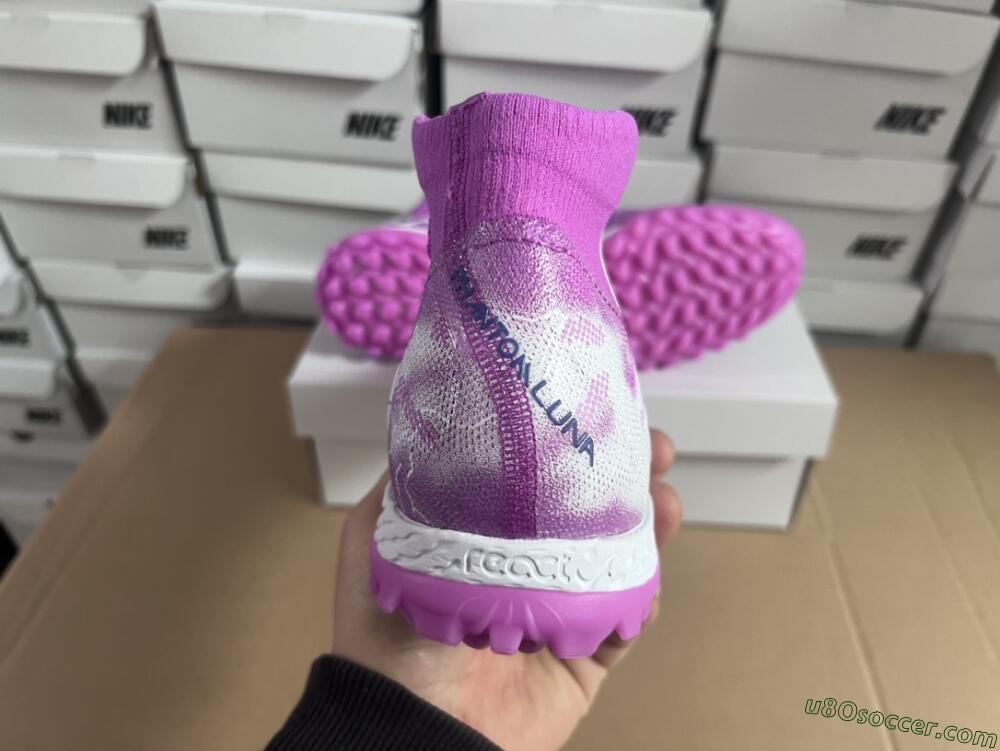 Nike Phantom Luna Elite NU TF Artificial Turf Soccer Shoes - Purple/White/Black