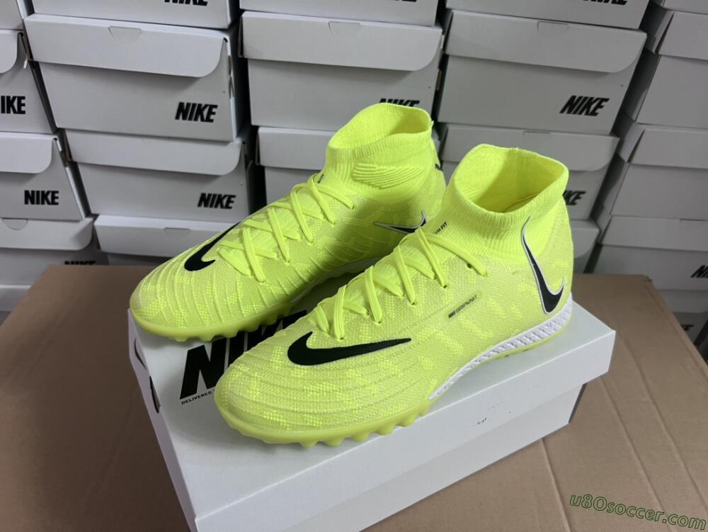 Nike Phantom Luna Elite NU TF Artificial Turf Soccer Shoes - Yellow/Red/White