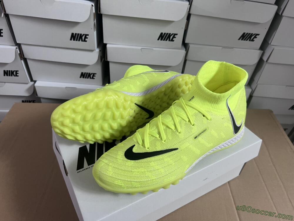 Nike Phantom Luna Elite NU TF Artificial Turf Soccer Shoes - Yellow/Red/White