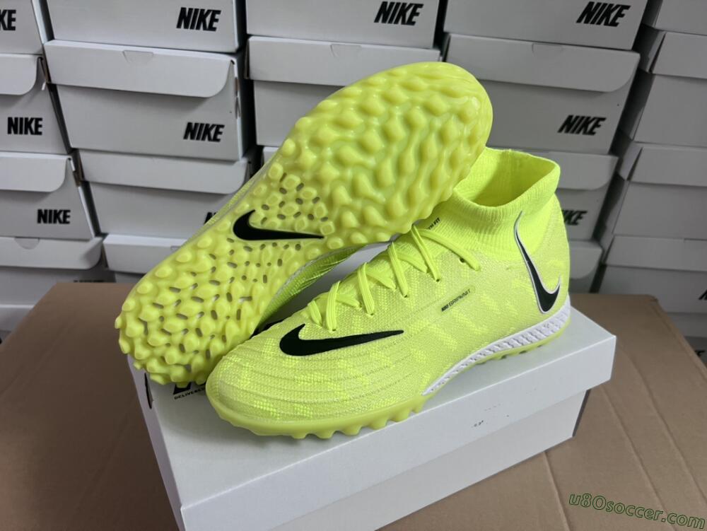 Nike Phantom Luna Elite NU TF Artificial Turf Soccer Shoes - Yellow/Red/White