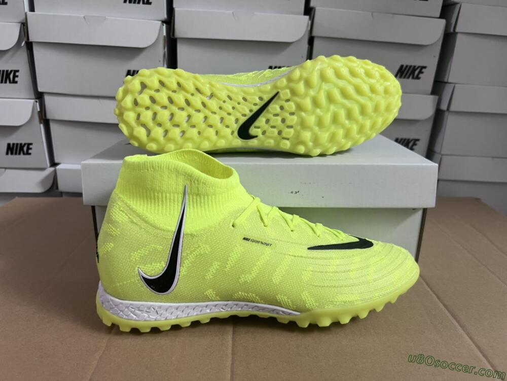 Nike Phantom Luna Elite NU TF Artificial Turf Soccer Shoes - Yellow/Red/White