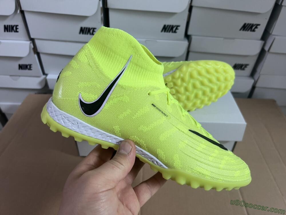 Nike Phantom Luna Elite NU TF Artificial Turf Soccer Shoes - Yellow/Red/White