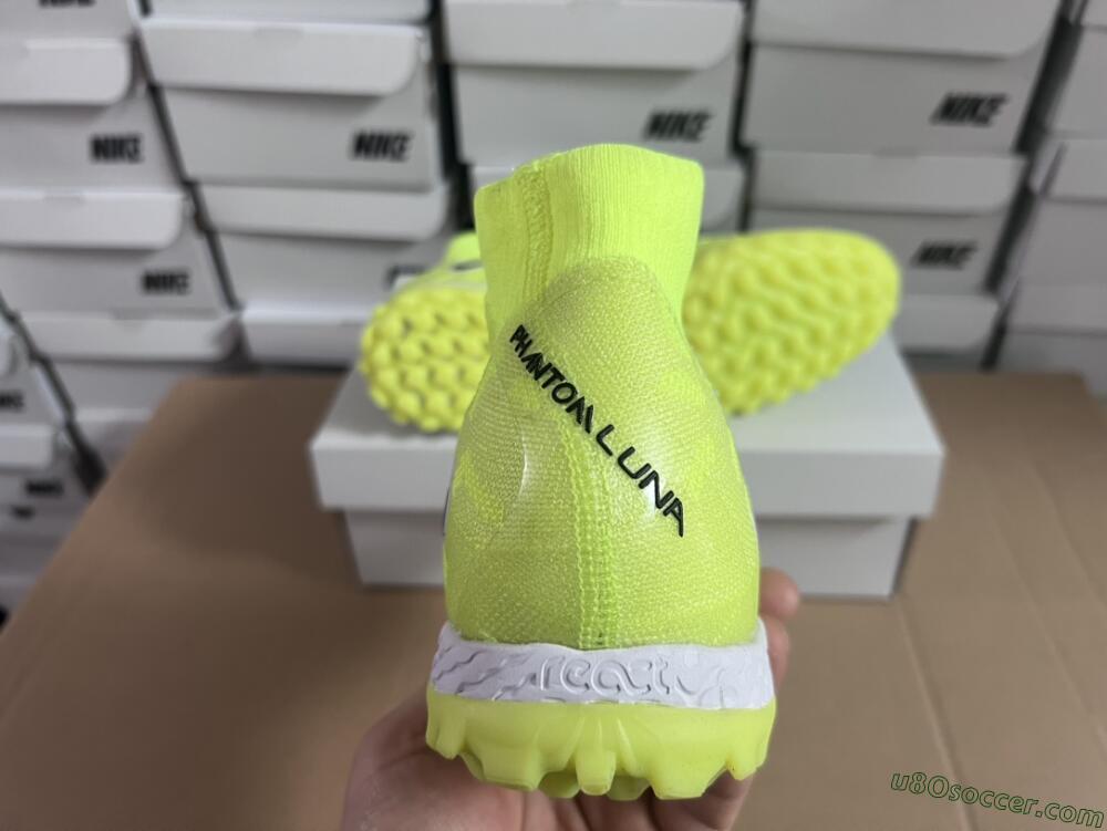 Nike Phantom Luna Elite NU TF Artificial Turf Soccer Shoes - Yellow/Red/White