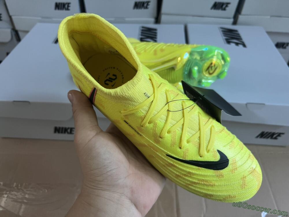 Nike Phantom Luna Elite FG Firm Ground Soccer Cleats - Yellow/Black/Pink