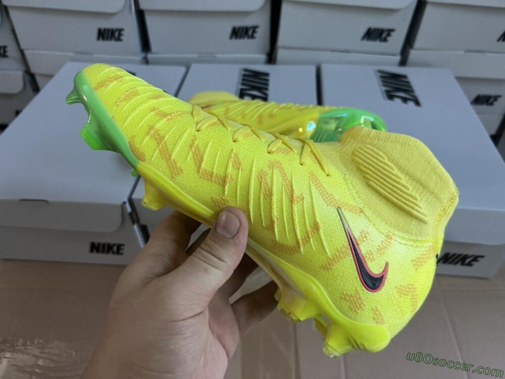 Nike Phantom Luna Elite FG Firm Ground Soccer Cleats - Yellow/Black/Pink