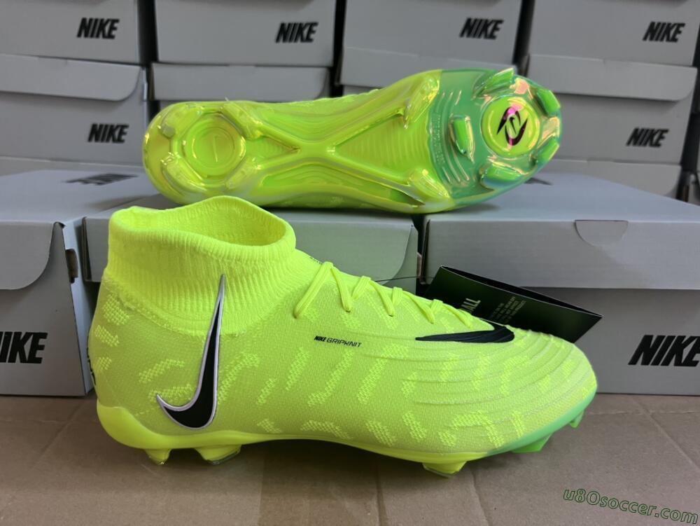 Nike Phantom Luna Elite FG Firm Ground Soccer Cleats - Green/Black/White