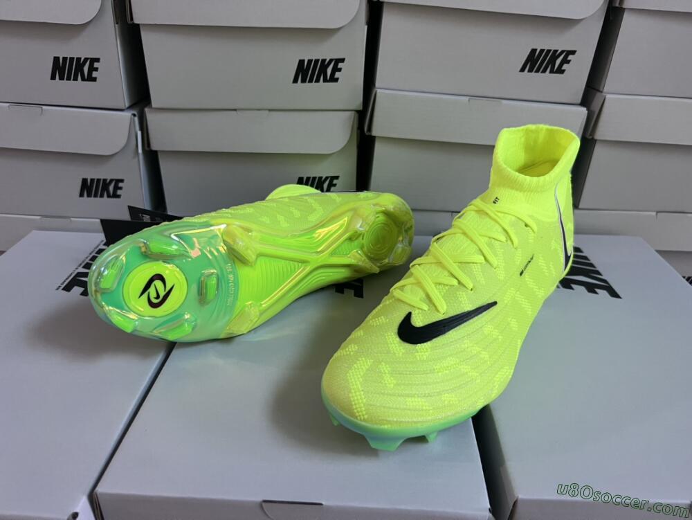 Nike Phantom Luna Elite FG Firm Ground Soccer Cleats - Green/Black/White
