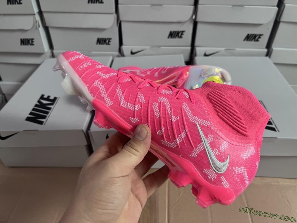 Nike Phantom Luna Elite FG Firm Ground Soccer Cleats - Red/Silver/White