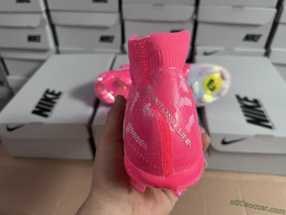 Nike Phantom Luna Elite FG Firm Ground Soccer Cleats - Red/Silver/White