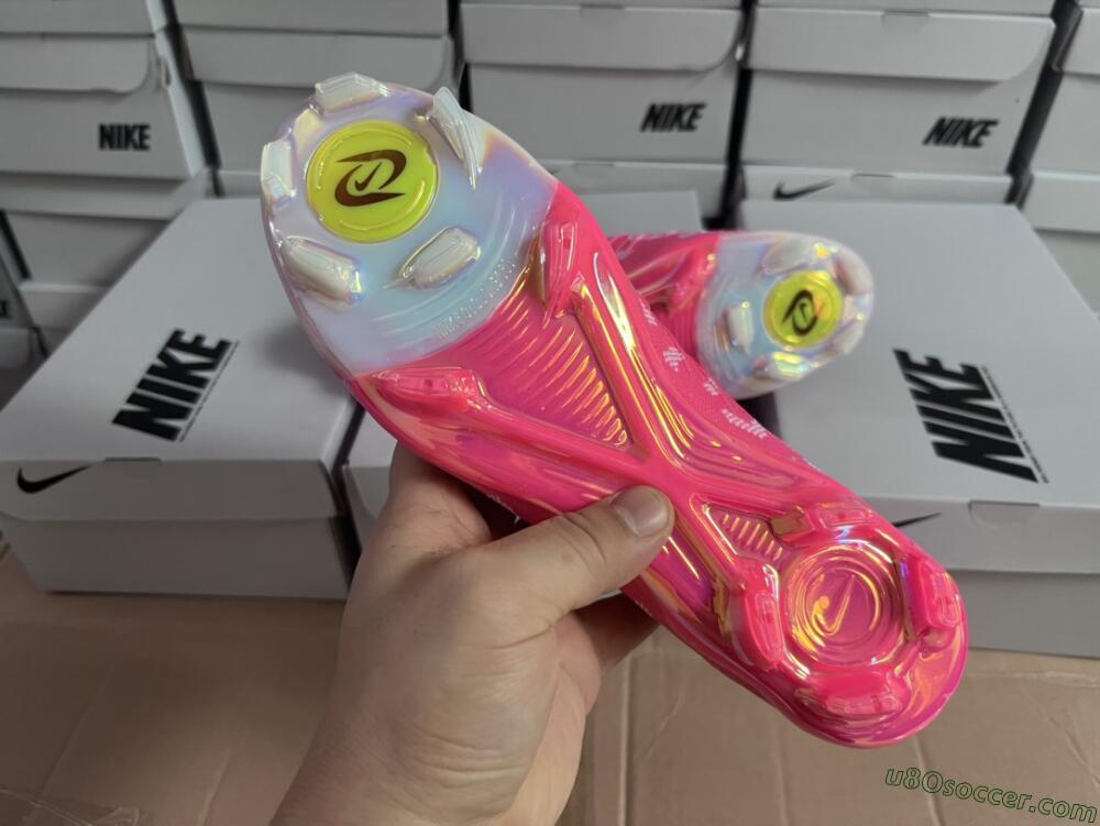 Nike Phantom Luna Elite FG Firm Ground Soccer Cleats - Red/Silver/White