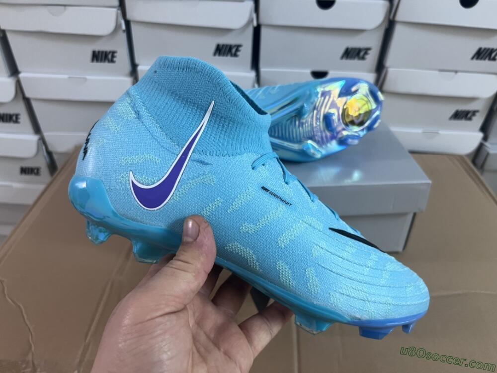 Blue, Purple & White FG Firm Ground Soccer Cleats | Nike