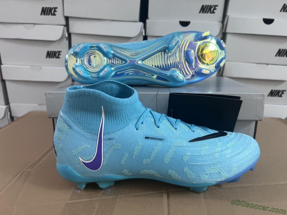 Nike Phantom Luna Elite FG Firm Ground Soccer Cleats - Blue/Purple/White