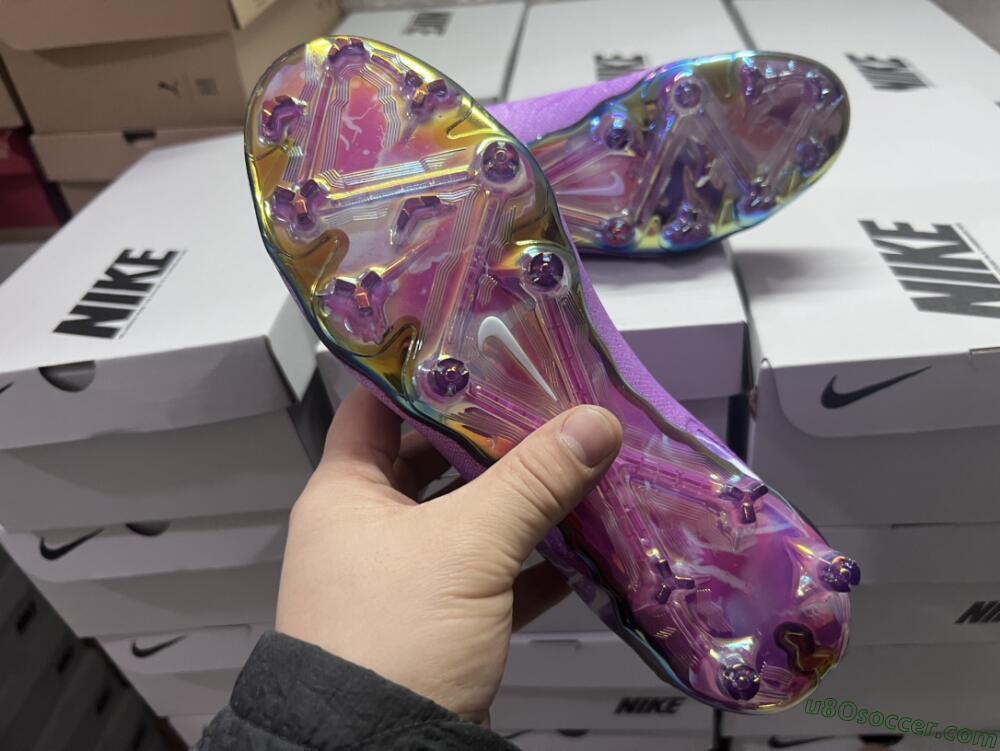 Nike Phantom GX Elite FG Firm Ground Soccer Cleats - Purple/Black/White/Gold