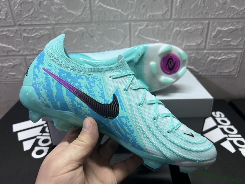 Nike Phantom Luna 2 Elite LV8 FG Firm Ground Soccer Cleats - Jade/Black/Purple