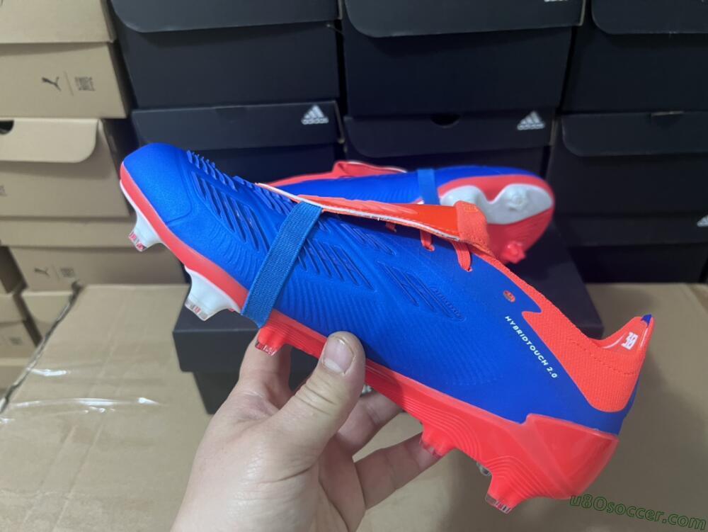 Adidas Predator Elite Foldover Tongue FG Firm Ground Soccer Cleats - Blue/White/Red