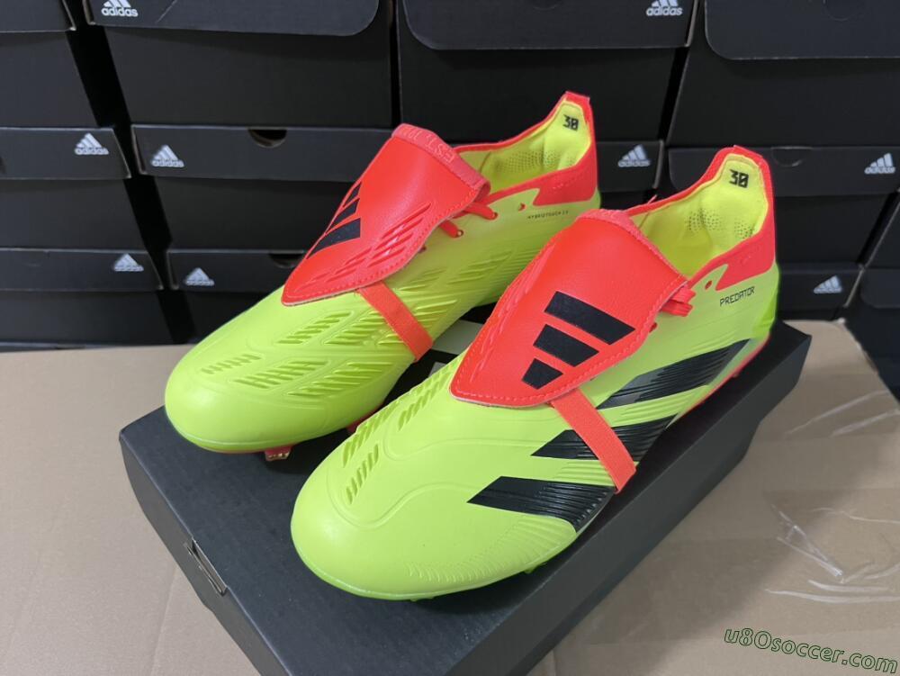 Adidas Predator Elite Foldover Tongue FG Firm Ground Soccer Cleats - Yellow/Black/Red