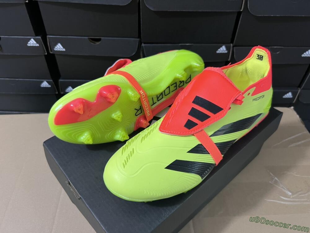 Adidas Predator Elite Foldover Tongue FG Firm Ground Soccer Cleats - Yellow/Black/Red