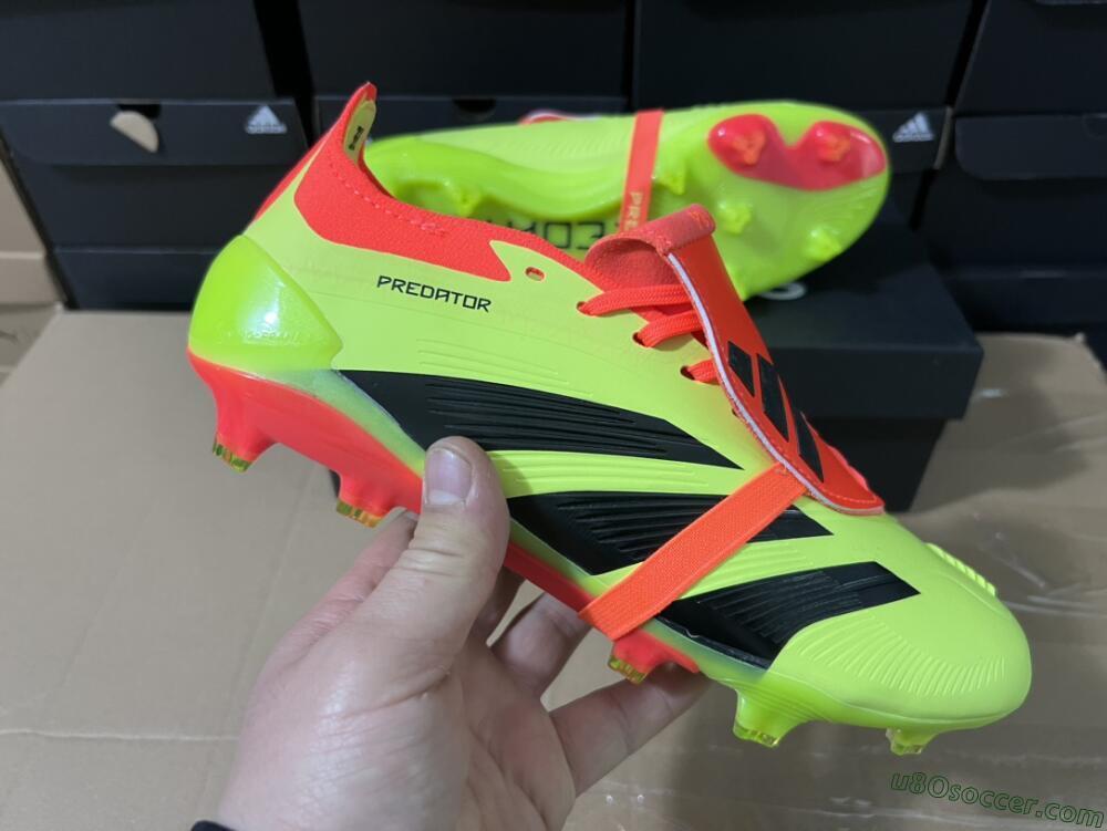 Adidas Predator Elite Foldover Tongue FG Firm Ground Soccer Cleats - Yellow/Black/Red